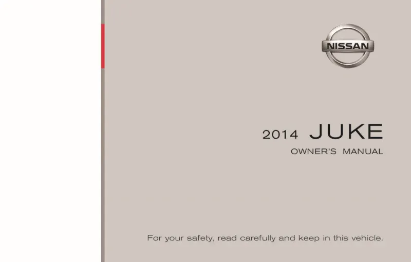 2014 Nissan Juke owners manual