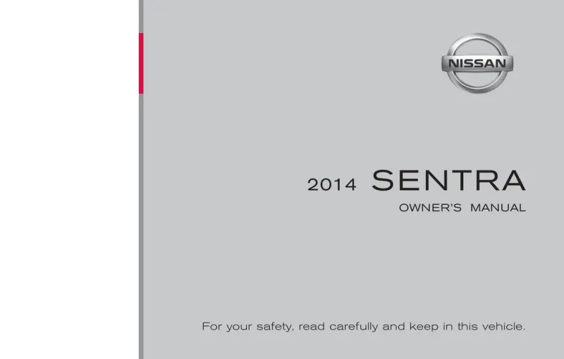 2014 Nissan Sentra owners manual