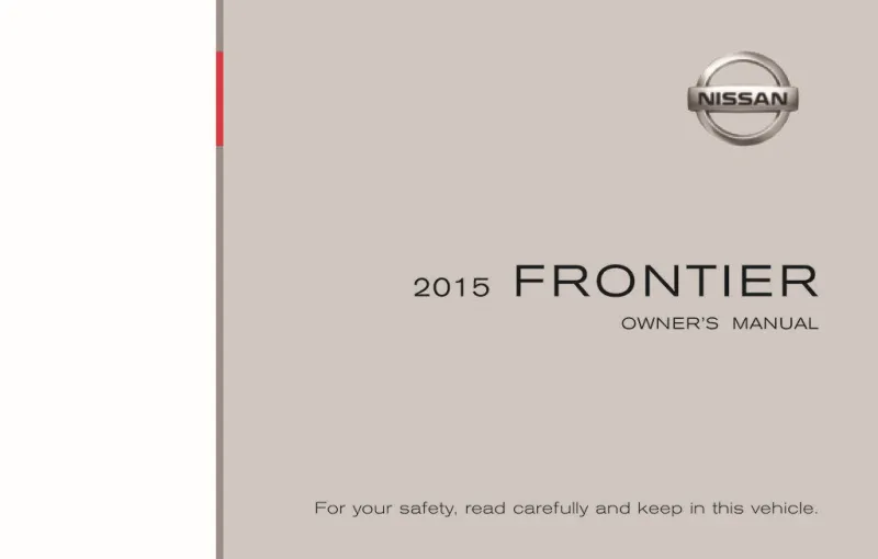 2015 Nissan Frontier owners manual