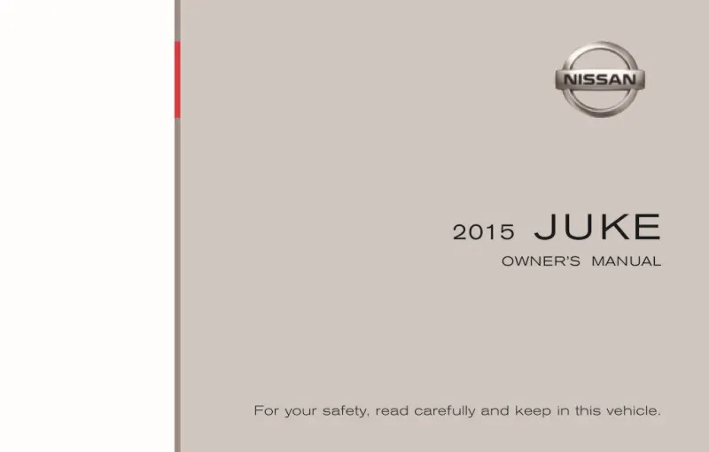 2015 Nissan Juke owners manual