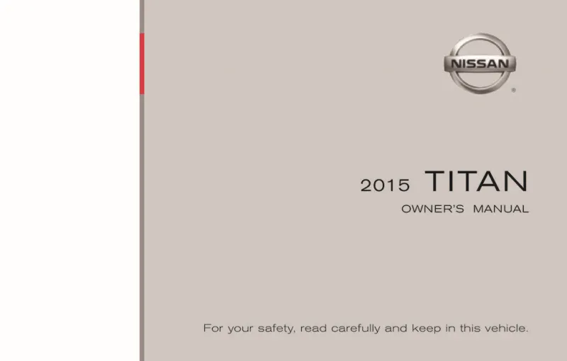 2015 Nissan Titan owners manual