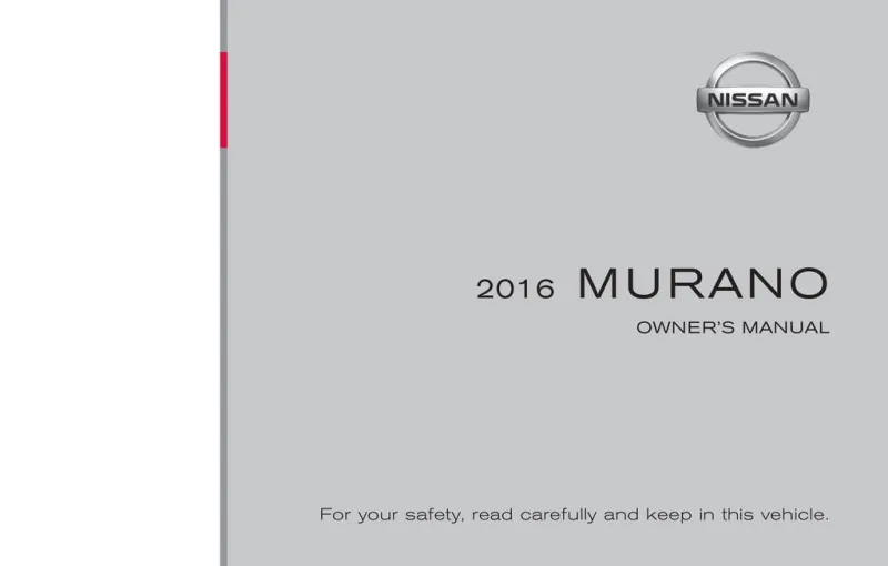 2016 Nissan Murano owners manual