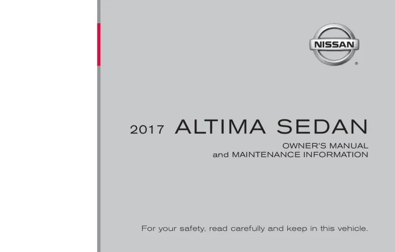 2017 Nissan Altima Sedan owners manual