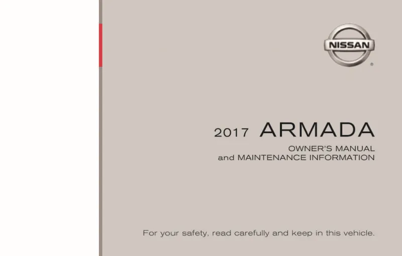2017 Nissan Armada owners manual