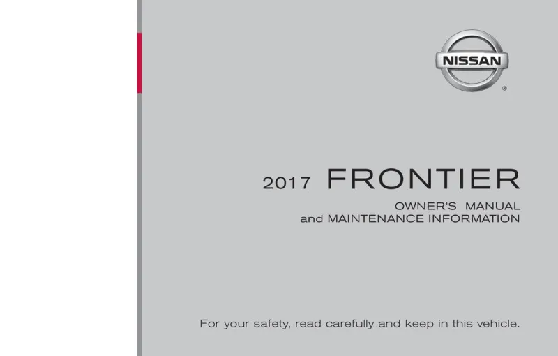 2017 Nissan Frontier owners manual