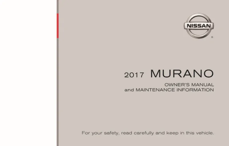 2017 Nissan Murano owners manual