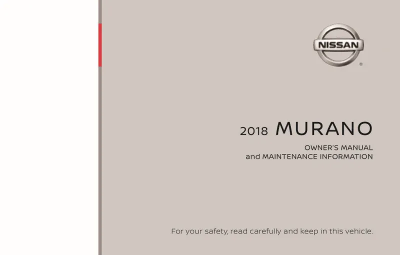 2018 Nissan Murano owners manual