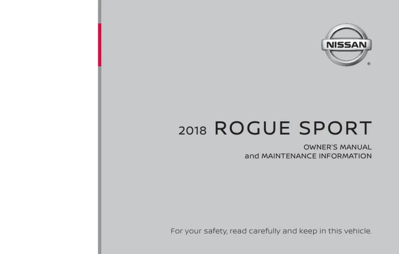 2018 Nissan Rogue Sport owners manual