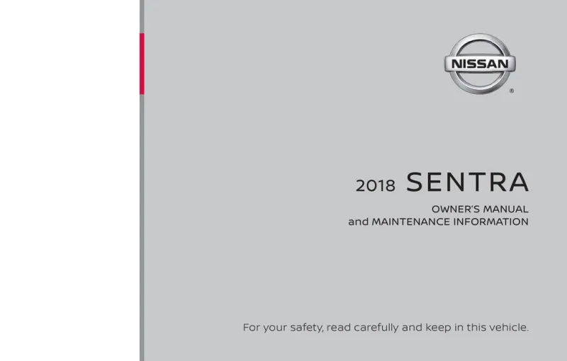 2018 Nissan Sentra owners manual