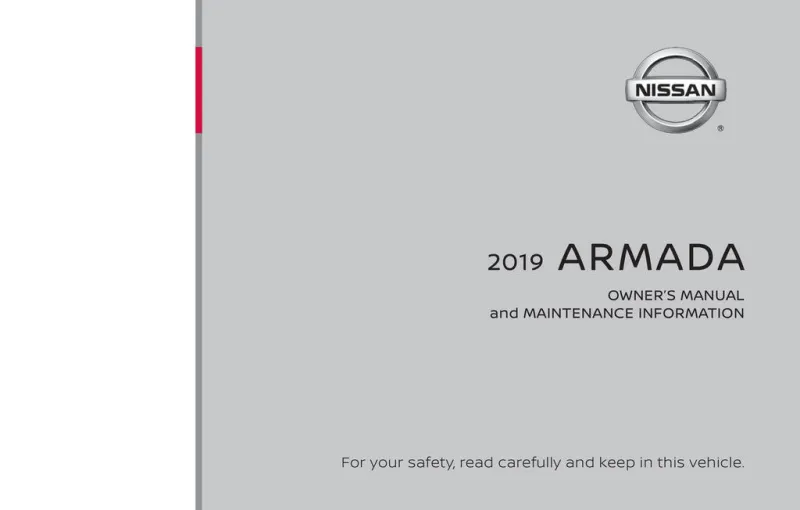 2019 Nissan Armada owners manual