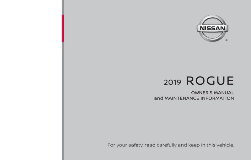 2019 Nissan Rogue owners manual