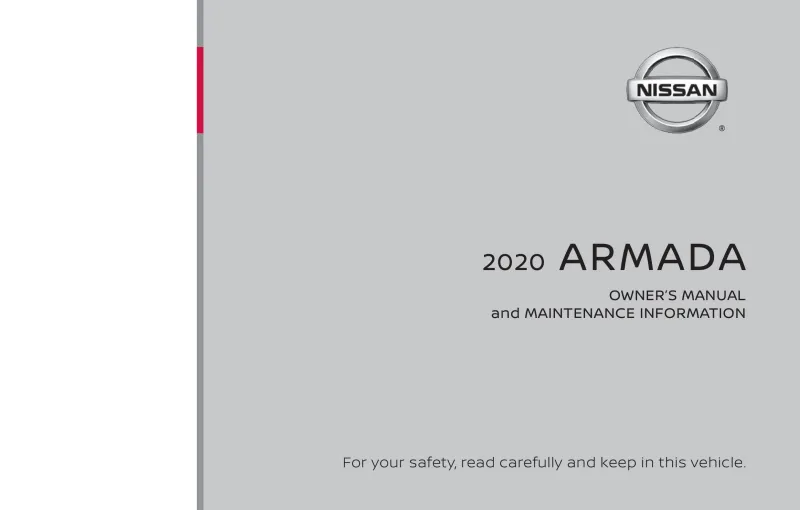 2020 Nissan Armada owners manual