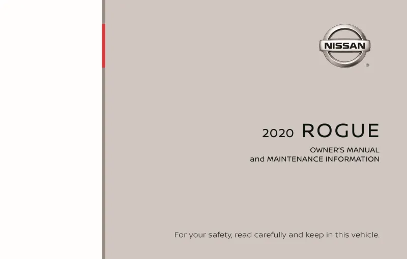 2020 Nissan Rogue owners manual