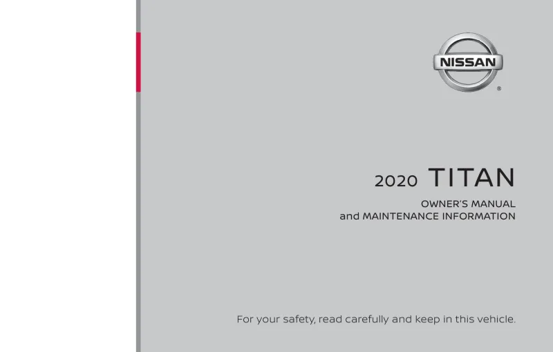 2020 Nissan Titan owners manual