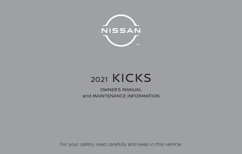 2021 Nissan Kicks owners manual