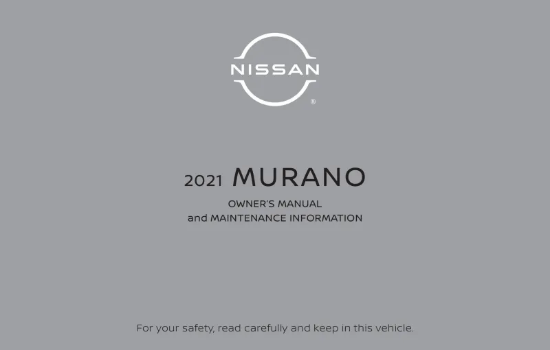 2021 Nissan Murano owners manual