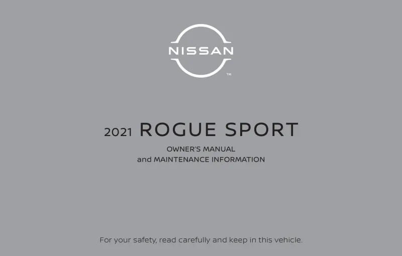 2021 Nissan Rogue Sport owners manual