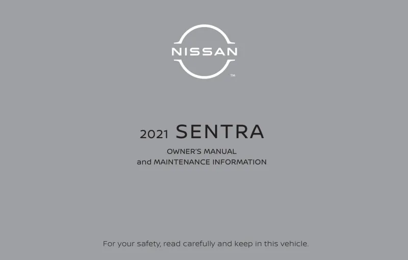 2021 Nissan Sentra owners manual