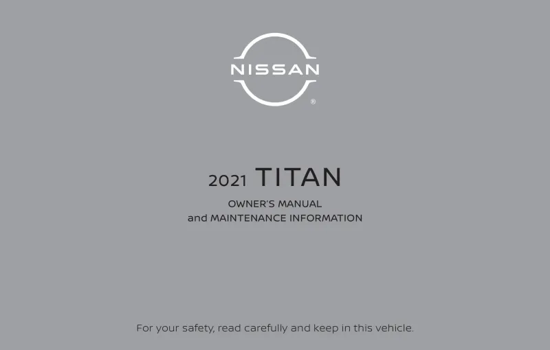 2021 Nissan Titan owners manual