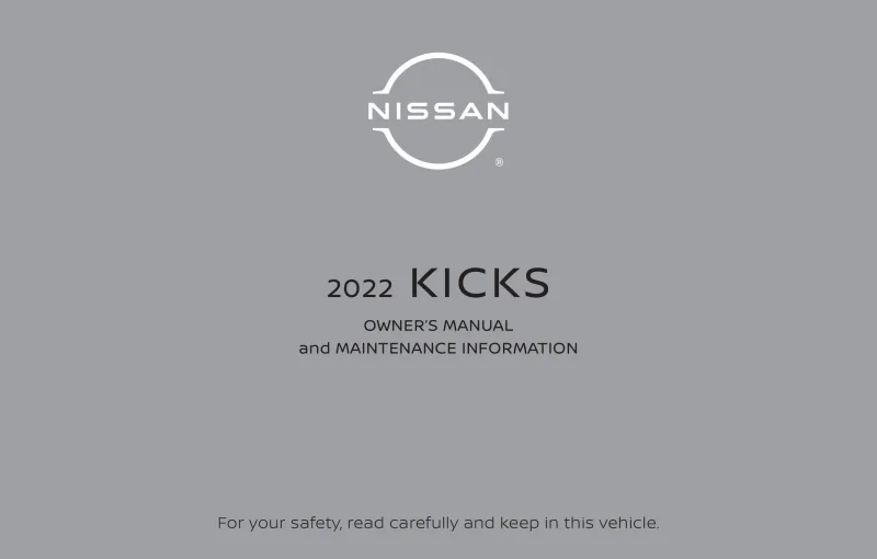 2022 Nissan Kicks owners manual