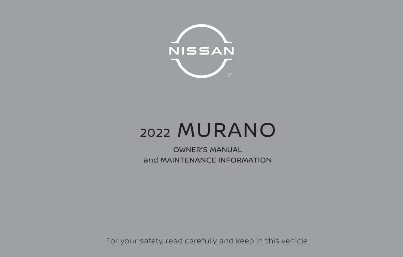 2022 Nissan Murano owners manual