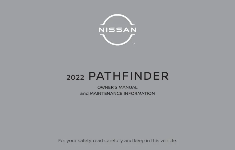 2022 Nissan Pathfinder owners manual