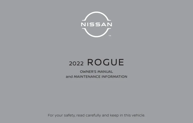 2022 Nissan Rogue owners manual