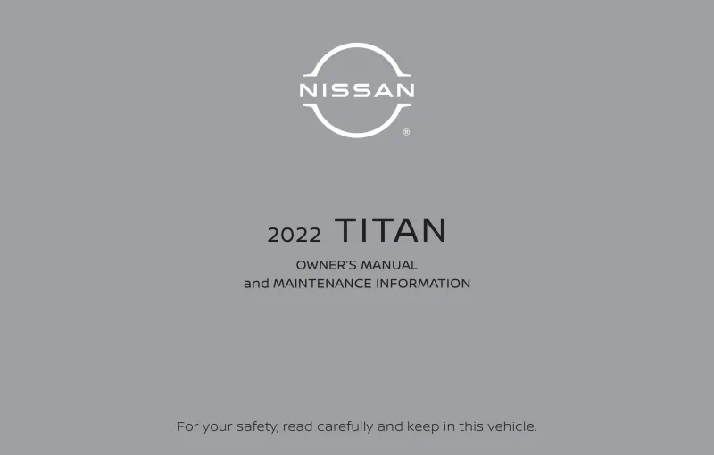 2022 Nissan Titan owners manual