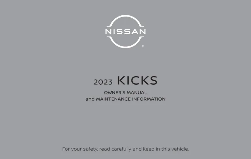 2023 Nissan Kicks owners manual