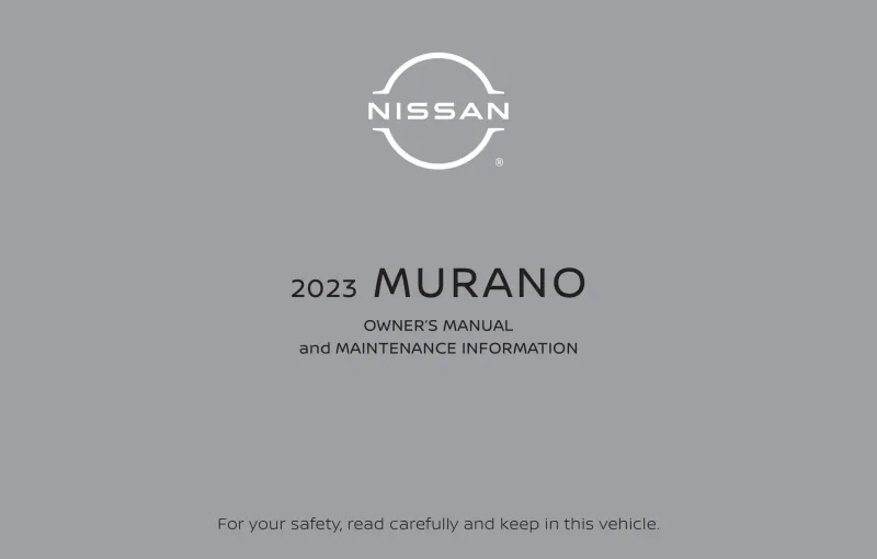 2023 Nissan Murano owners manual