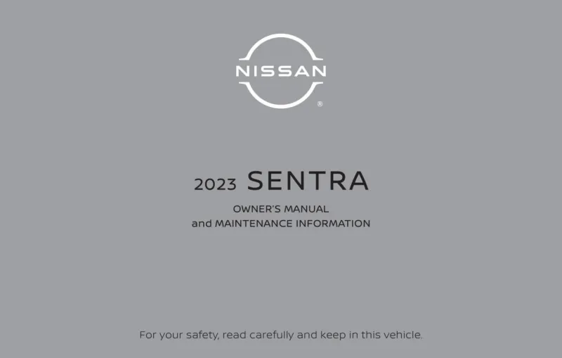2023 Nissan Sentra owners manual