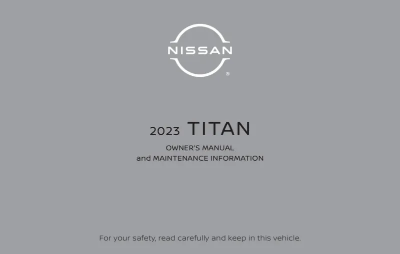 2023 Nissan Titan owners manual