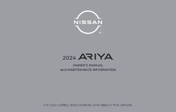 2024 Nissan Ariya owners manual