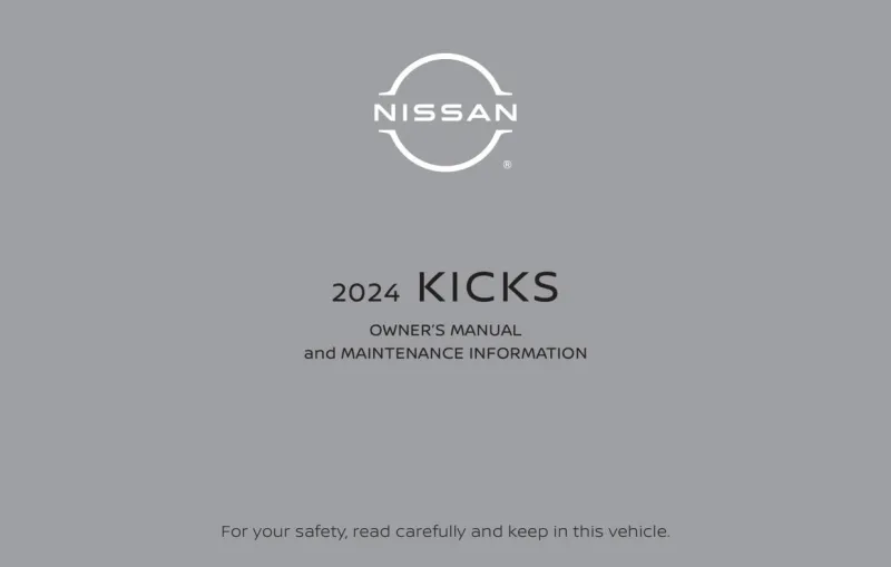 2024 Nissan Kicks owners manual