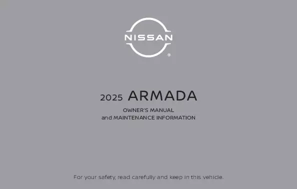 2025 Nissan Armada owners manual