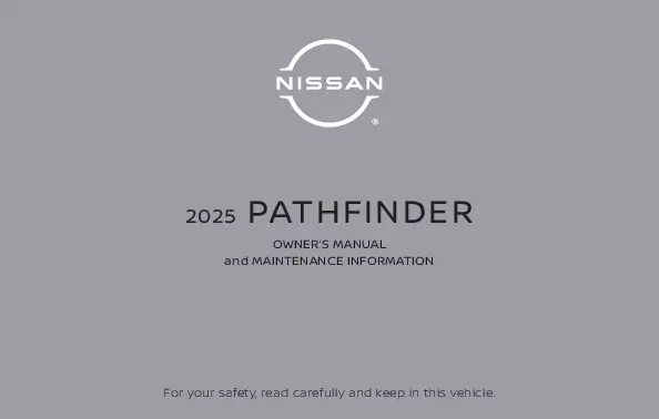 2025 Nissan Pathfinder owners manual