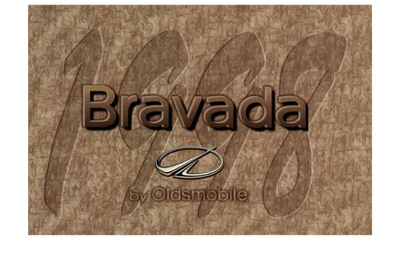 1998 Oldsmobile Bravada owners manual