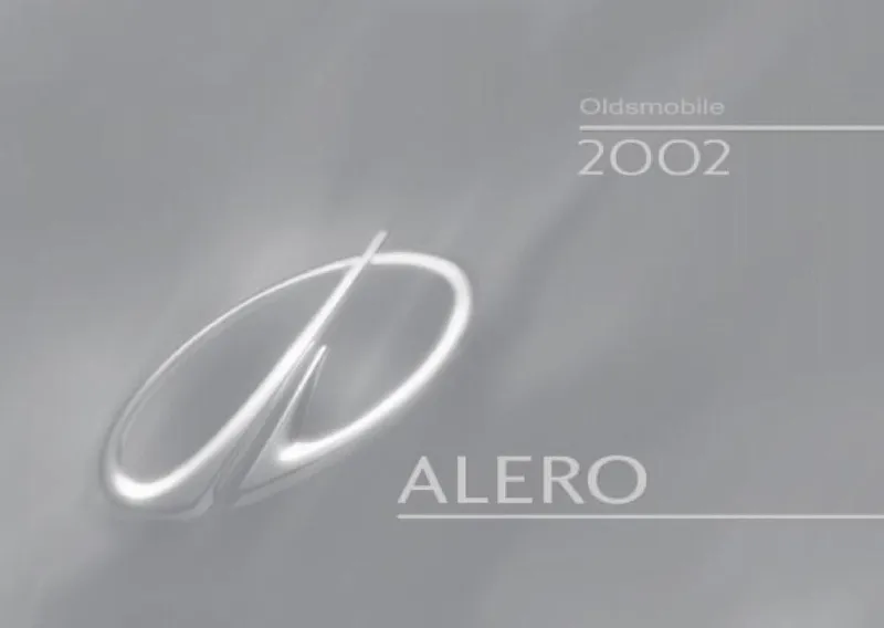 2002 Oldsmobile Alero owners manual