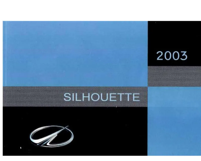 2003 Oldsmobile Silhouette owners manual