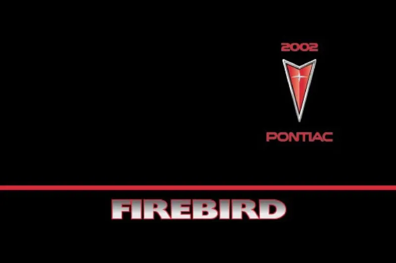 2002 Pontiac Firebird owners manual