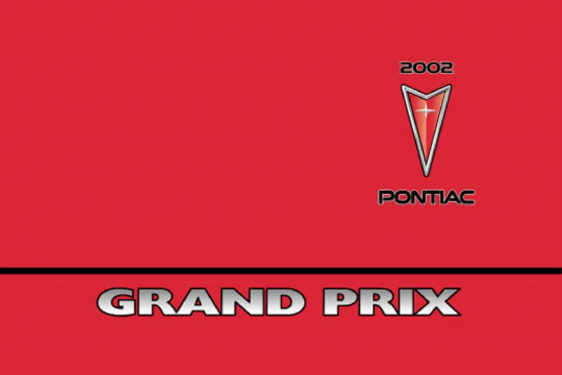 2002 Pontiac Grand Prix owners manual