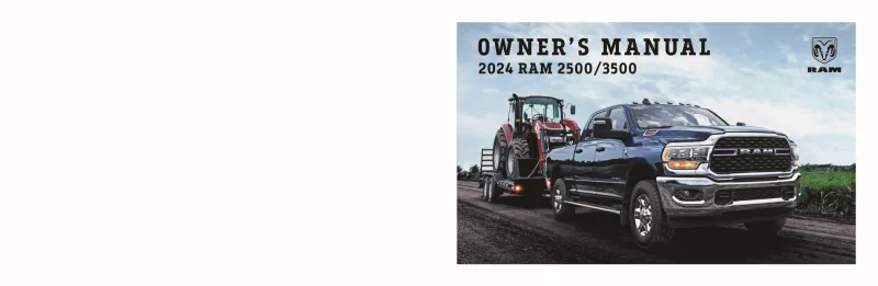2024 RAM 2500 3500 owners manual