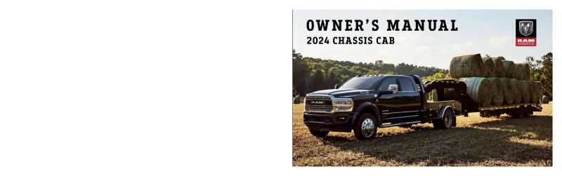 2024 RAM Chassis Cab owners manual
