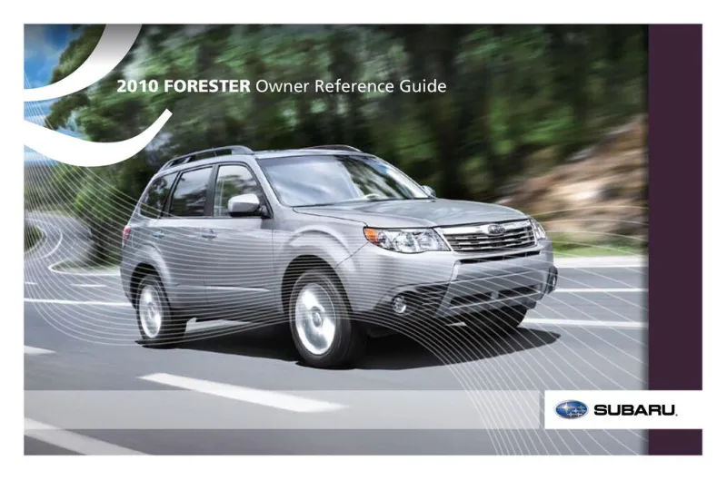2010 Subaru Forester owners manual