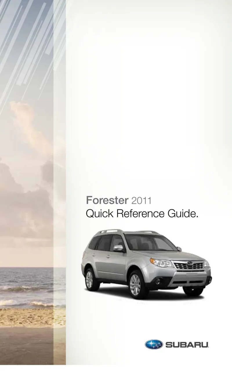 2011 Subaru Forester owners manual