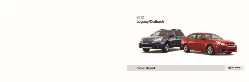 2013 Subaru Outback owners manual