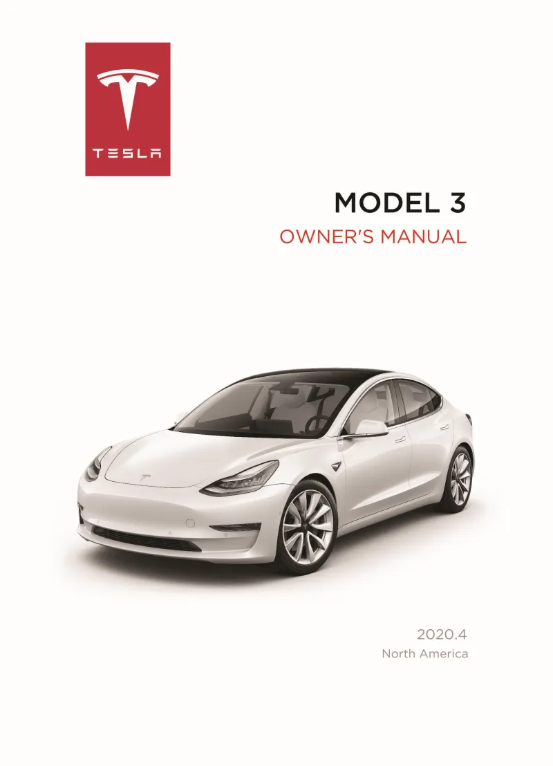 2020 Tesla Model 3 owners manual