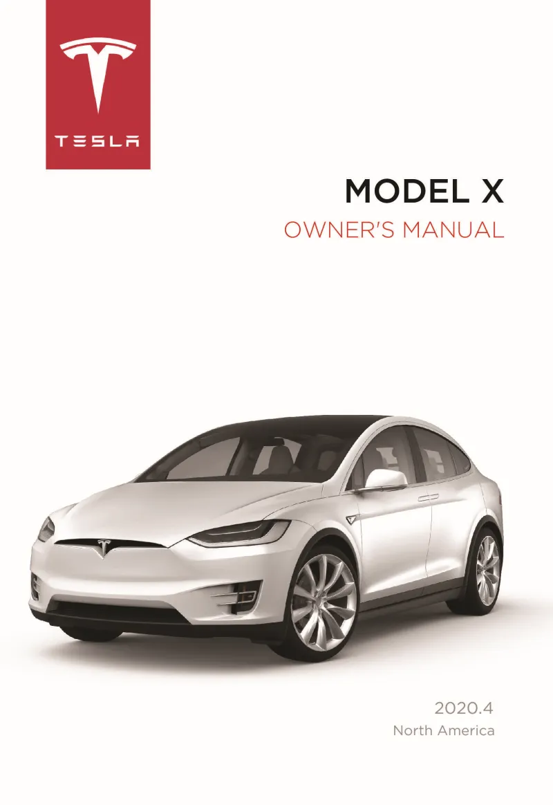 2020 Tesla Model X owners manual