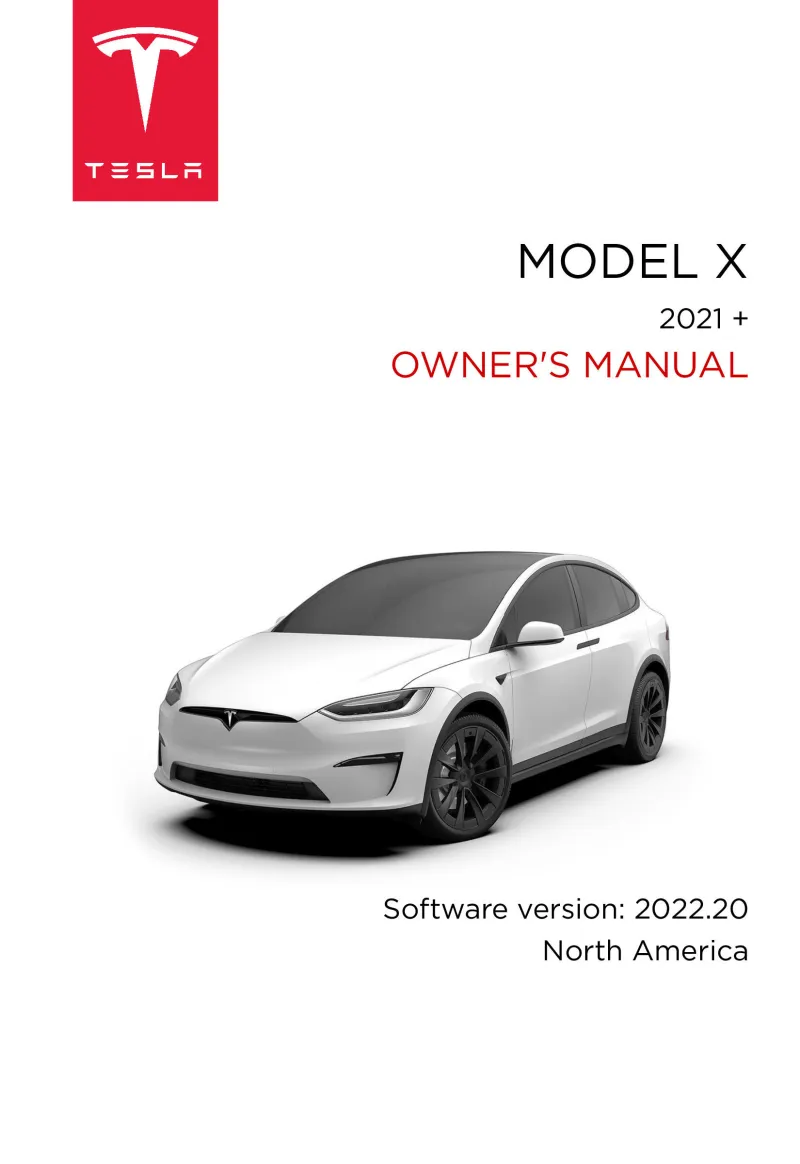 2022 Tesla Model X owners manual