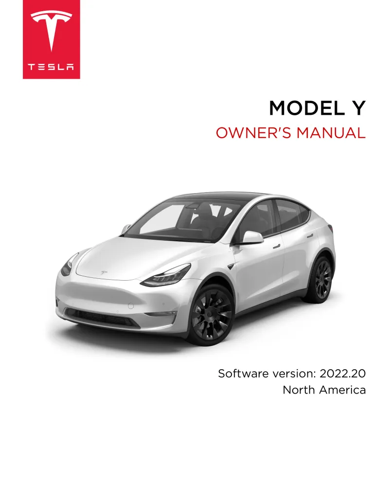 2021 Tesla Model Y owners manual
